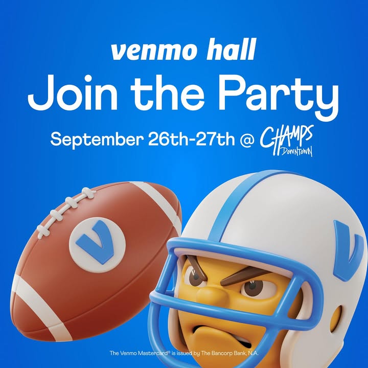 It’s our pleasure to announce we will be hosting @venmo Hall this weekend!!!! 