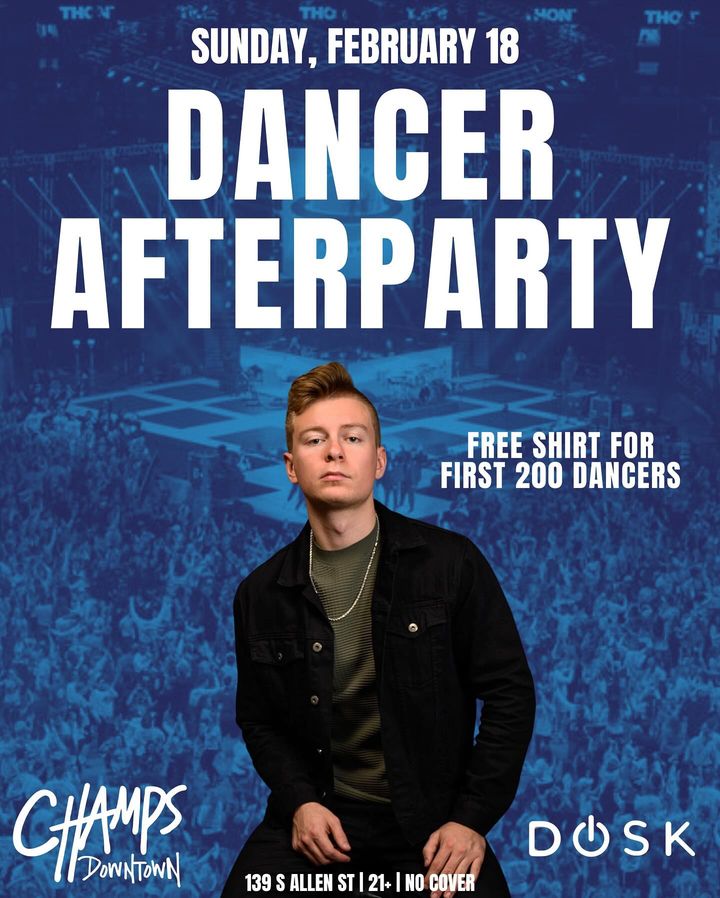 THON afterparty NO COVER FREE tees for first 200 dancers